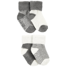 CARTER'S Ponožky Stripes Grey neutrál LBB 4ks 0-3m CARTER'S Ponožky Stripes Grey neutrál LBB 4ks 0-3m