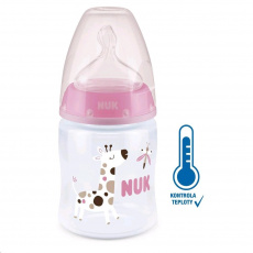 Kojenecká láhev NUK First Choice Temperature Control 150 ml pink