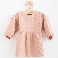 Kojenecké mušelínové šaty New Baby Comfort clothes růžová Kojenecké mušelínové šaty New Baby Comfort clothes růžová