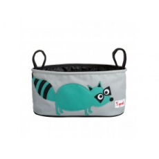 3 SPROUTS Organizér na kočárek Raccoon Teal 3 SPROUTS Organizér na kočárek Raccoon Teal