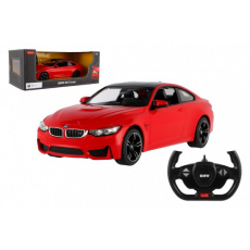 Auto RC BMW M4 Coupe červené plast 32cm 2,4GHz na dálk. ovládání na baterie v krabici 44x18x23cm Auto RC BMW M4 Coupe červené plast 32cm 2,4GHz na dálk. ovládání na baterie v krabici 44x18x23cm