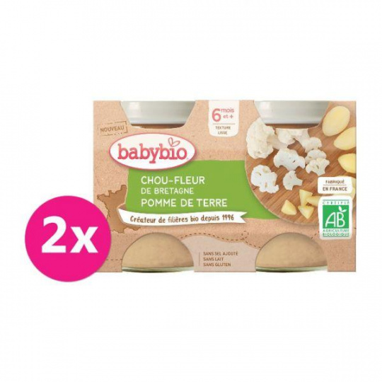 2xBABYBIO Květák a brambory 130 g