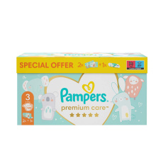 PAMPERS Box dárkový - Jednorázové pleny Premium Care 3 (6-10 kg), 120 ks + ubrousky ZDARMA PAMPERS Box dárkový - Jednorázové pleny Premium Care 3 (6-10 kg), 120 ks + ubrousky ZDARMA