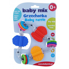 Dětské chrastítko Baby Mix barevný trojuhelník Dětské chrastítko Baby Mix barevný trojuhelník