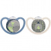 Šidítko NUK Happy Nights 6-18m 2ks/BOX kluk