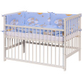 Scarlett Dětská postýlka s kompletní výbavou Scarlett 120 x 60 cm - Mráček - modrá