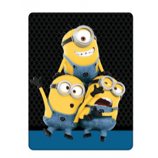 Dětská oboustranná auto deka Minions 120x150 cm Dětská oboustranná auto deka Minions 120x150 cm