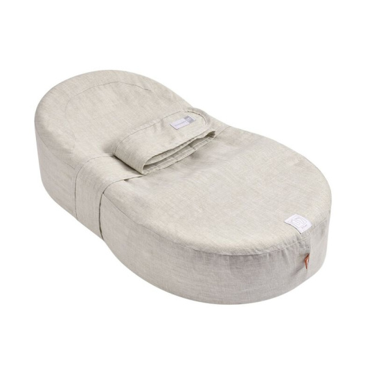 CocoonaBaby podložka + povlak Natural Linen