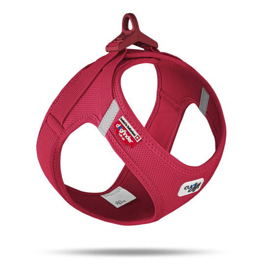 CURLI Postroj pro psy se sponou Air-Mesh Red XS, 3-5 kg