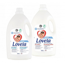 2x LOVELA Baby tekutý prací přípravek na bílé a barevné prádlo 4,5 l / 50 pracích dávek 2x LOVELA Baby tekutý prací přípravek na bílé a barevné prádlo 4,5 l / 50 pracích dávek