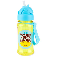 SKIP HOP Zoo tritan Láhev s brčkem 355ml Žirafa 12m+