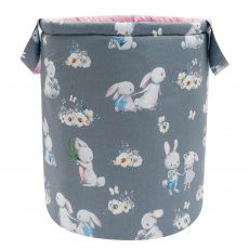 Koš na hračky New Baby králíček růžový Koš na hračky New Baby králíček růžový