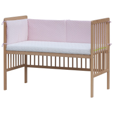 Scarlett Mantinel do postýlky 4dílný - Scarlet Prošívaný -180 x 30 cm - růžová Scarlett Mantinel do postýlky 4dílný - Scarlet Prošívaný -180 x 30 cm - růžová