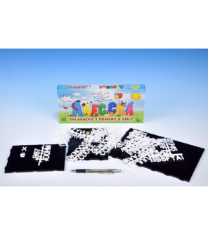 AKCE Abeceda Skládačka s písmenky a čísly plast v krabici 31x13x4cm AKCE Abeceda Skládačka s písmenky a čísly plast v krabici 31x13x4cm