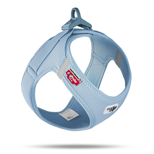 CURLI Postroj pro psy se sponou Air-Mesh Skyblue M, 6-9 kg