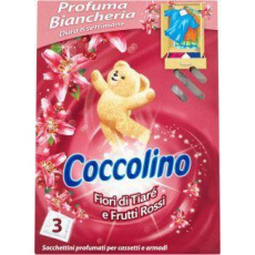 COCCOLINO Jarní vůně vonné sáčky do šatníku 3 ks - růžové