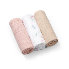 BABYONO Pleny mušelínové Super Soft 3 ks, Pink 70 x 70 cm
