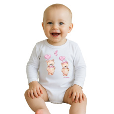 Dětské body s potiskem New Baby Love Bears Dětské body s potiskem New Baby Love Bears
