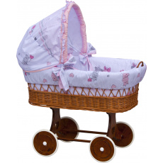 Scarlett Košík pro miminko s boudičkou Scarlett Pupis - růžová