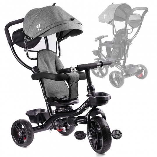 KIK Tříkolka Trike Fix Lite 3v1 s otočným sedadlem