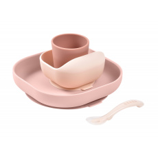 Jídelní sada silikonová 4-dílná Cotton Candy Jídelní sada silikonová 4-dílná Cotton Candy