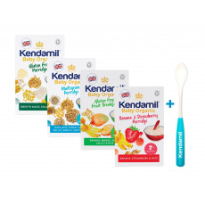 KENDAMIL Kaše Bio/organická variace se lžičkou, 4x150 g KENDAMIL Kaše Bio/organická variace se lžičkou, 4x150 g