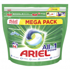 ARIEL All-in-1 PODS Mountain Spring Kapsle gélové na praní, 66 praní ARIEL All-in-1 PODS Mountain Spring Kapsle gélové na praní, 66 praní