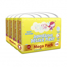 MONPERI Klasik Pleny jednorázové XXL (13-25 kg) 128 ks - Mega Pack MONPERI Klasik Pleny jednorázové XXL (13-25 kg) 128 ks - Mega Pack