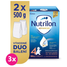 3x NUTRILON 4 Advanced batolecí mléko 1 kg, 24+