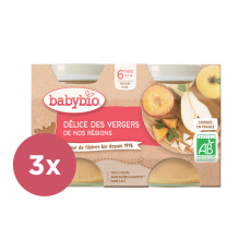 3x BABYBIO Příkrm ovocná směs 2x 130 g 3x BABYBIO Příkrm ovocná směs 2x 130 g