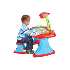 Dětská oboustranná tabule s projektorem a židličkou Baby Mix + příslušenství 93 ks Dětská oboustranná tabule s projektorem a židličkou Baby Mix + příslušenství 93 ks