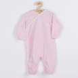 Kojenecký bavlněný overal s bočním zapínáním New Baby Lovely puntíky