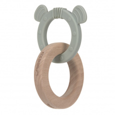 Lässig BABIES Teether Ring 2in1 Wood/Silikone Little Chums Lässig BABIES Teether Ring 2in1 Wood/Silikone Little Chums