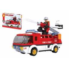 Stavebnice Dromader auto hasiči 192 dílků v krabici 35x25x5,5cm