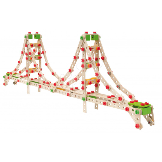Eichhorn Dřevěná stavebnice most Constructor Golden Gate  3 modely (Golden Gate Bridge, Tower Bridge, Empire State Building) 444 dílů od 6 let   DOPRODEJ