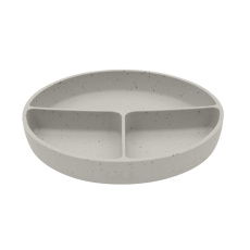 Talíř dělený s přísavkou Platinum Silicone Sand