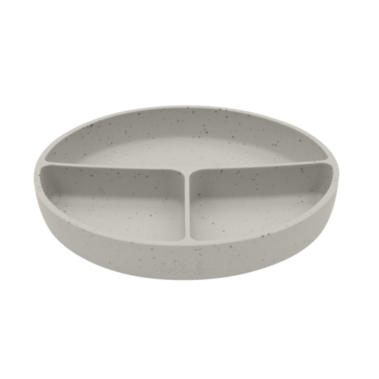 Talíř dělený s přísavkou Platinum Silicone Sand
