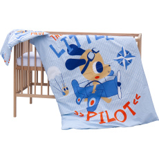 Levná postýlka s vyndavacími příčkami - přírodní ECO - 120x60 cm s výbavou Velcí kamarádi Barva soupravy: Nary