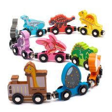 Dřevěný vláček Dino Montessori Baby Mix Dřevěný vláček Dino Montessori Baby Mix