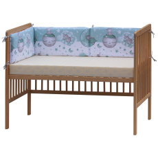 Scarlett Mantinel do postýlky 4dílný - Scarlett Lucy - 180 x 30 cm - tyrkysová Scarlett Mantinel do postýlky 4dílný - Scarlett Lucy - 180 x 30 cm - tyrkysová