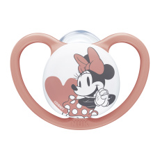 NUK Dudlík Space Disney Mickey v boxu, červený 0-6m