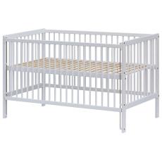 Scarlett Dětská postýlka Scarlett Dominik - bílá (borovice) - stahovací bočnice - 140 x 70 cm Scarlett Dětská postýlka Scarlett Dominik - bílá (borovice) - stahovací bočnice - 140 x 70 cm