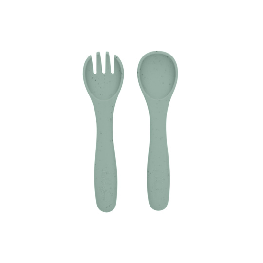 Příbor 2-dílný Platinum Silicone Sage