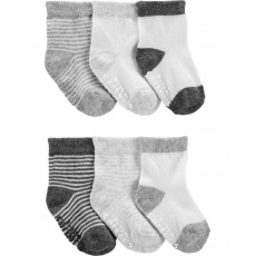 CARTER'S Ponožky Grey chlapec 6ks 3-12m CARTER'S Ponožky Grey chlapec 6ks 3-12m