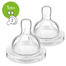 Philips AVENT Dudlík Anti-colic/Classic+ 2 pomalý průtok 1m+, 2 ks Philips AVENT Dudlík Anti-colic/Classic+ 2 pomalý průtok 1m+, 2 ks