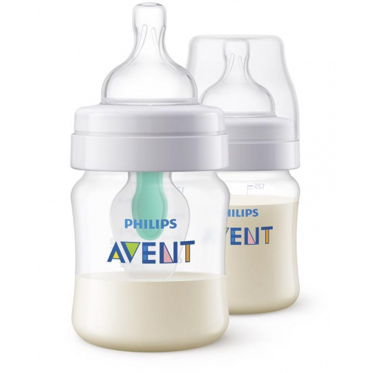 Philips AVENT Láhev Anti-colic 125 ml s ventilem AirFree, 2 ks Philips AVENT Láhev Anti-colic 125 ml s ventilem AirFree, 2 ks