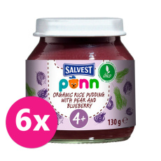 6x SALVEST Põnn BIO Pyré hruškovo-borůvkové s jáhly 130 g 6x SALVEST Põnn BIO Pyré hruškovo-borůvkové s jáhly 130 g