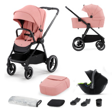 KINDERKRAFT SELECT Kočárek kombinovaný Nea 3v1 Ash Pink/Lizard Green, Premium KINDERKRAFT SELECT Kočárek kombinovaný Nea 3v1 Ash Pink/Lizard Green, Premium