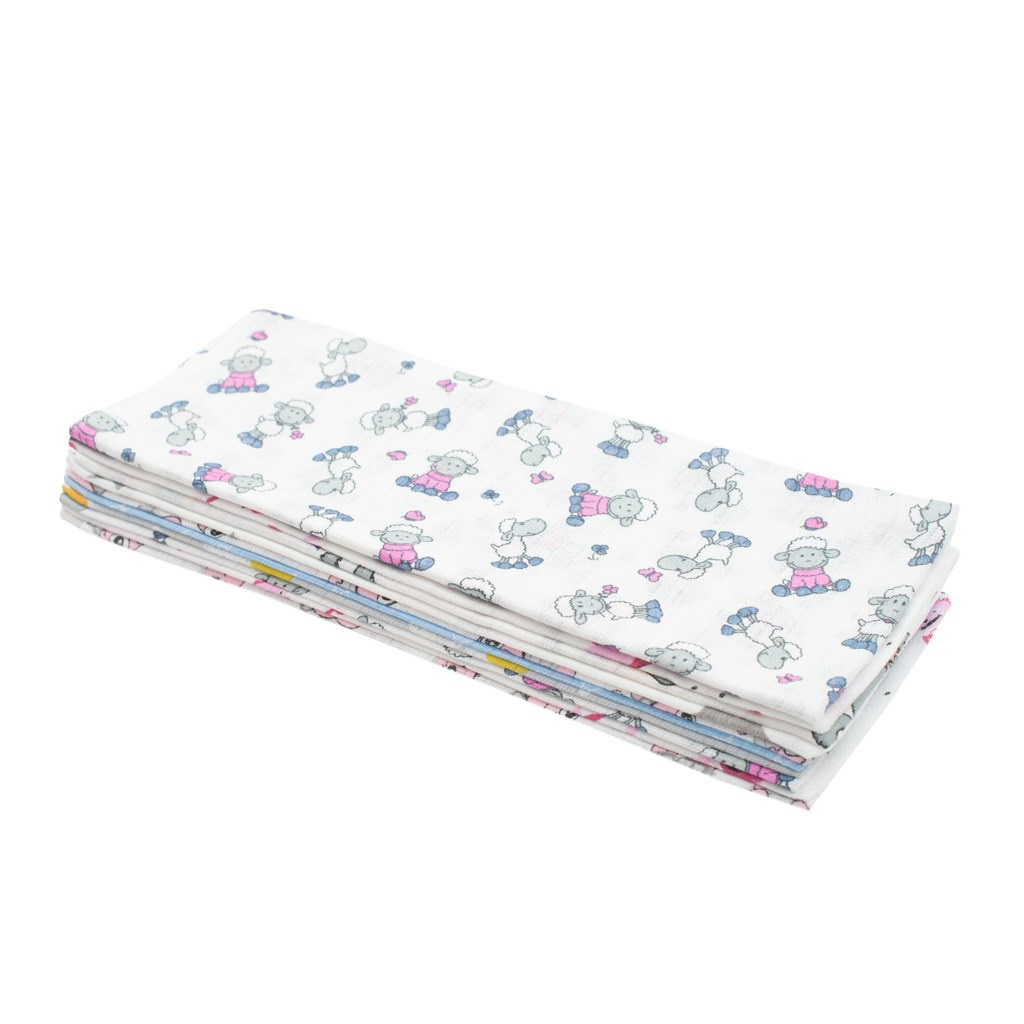 Bavln n pleny s potiskem new baby 60x80 cm standard 10 ks eshopbaby