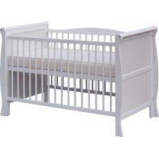 Scarlett Dětská postýlka Scarlett MARINA - bílá (borovice) - vyndavací příčky - 120 x 60 cm Scarlett Dětská postýlka Scarlett MARINA - bílá (borovice) - vyndavací příčky - 120 x 60 cm